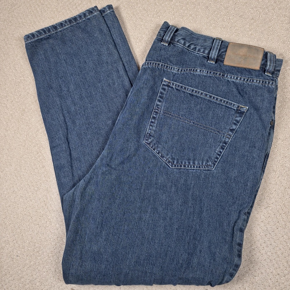 Ermengildo Zegna Jeans 48 B Mens Blue Cotton 5 Pocket Denim Straight Made Italy